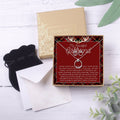 Christmas Gift for Girlfriend Linked Circles Earring and Necklace Jewelry Set
