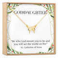 Christmas Gift for Goddaughter Butterfly Pendant Necklace