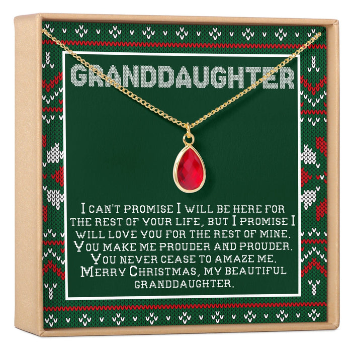 Christmas Gift for Granddaughter Gemstone Necklace