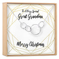 Christmas Gift for Great Grandma Necklace