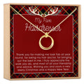 Christmas Gift for Hairdresser Linked Circles Necklace