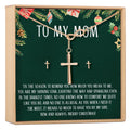 Christmas Gift for Mom Cross earring and Necklace Set Jewelry Set