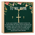 Christmas Gift for Mom Cross earring and Necklace Set Jewelry Set