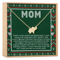 Christmas Gift for Mom Elephant Pendant Necklace