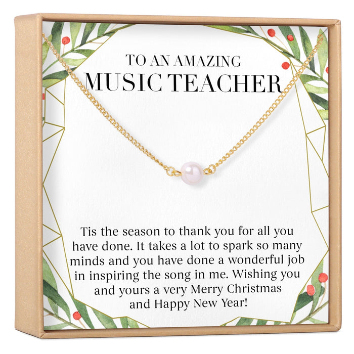 Christmas Gift for Music Teacher Necklace, Multiple Styles
