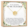 Christmas Gift for Music Teacher Necklace, Multiple Styles