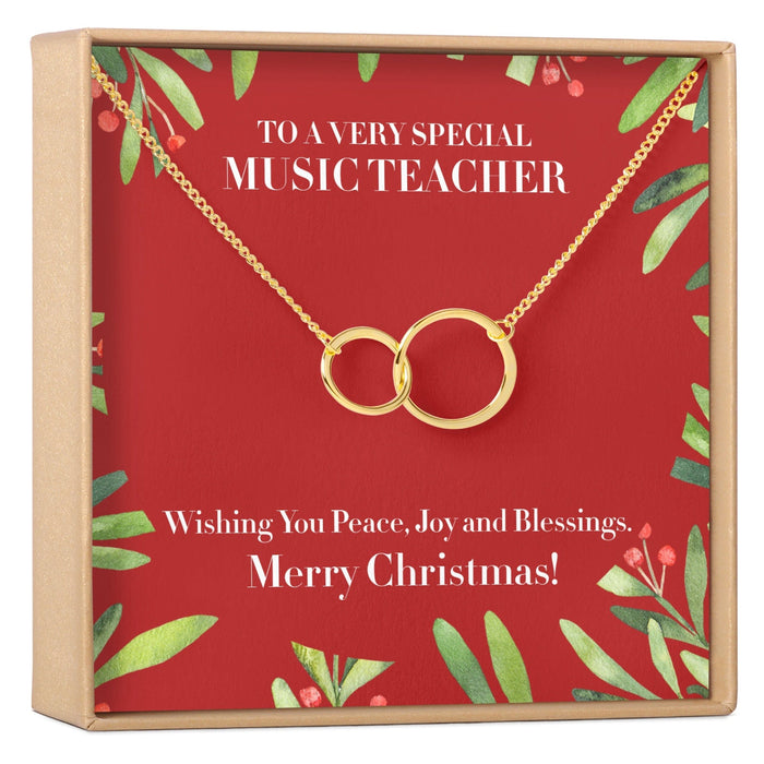 Christmas Gift for Music Teacher Necklace, Multiple Styles