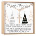 Christmas Gift for Nail Tech Cross earring and Necklace Set Jewelry Set