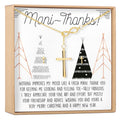 Christmas Gift for Nail Tech Cross earring and Necklace Set Jewelry Set