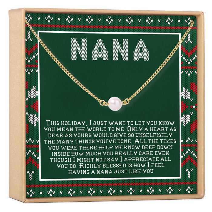 Christmas Gift For Nana Necklace, Multiple Styles