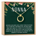 Christmas Gift for Nonna Linked Circles Necklace