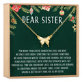 Christmas Gift for Sister Butterfly Pendant Necklace