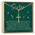 Christmas Gift for Sister Cross earring and Necklace Set Jewelry Set