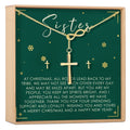 Christmas Gift for Sister Cross earring and Necklace Set Jewelry Set