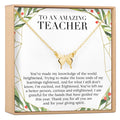 Christmas Gift for Teacher Butterfly Pendant Necklace