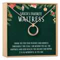 Christmas Gift for Waitress Linked Circles Necklace