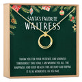 Christmas Gift for Waitress Linked Circles Necklace