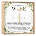 Christmas Gift for Wife Cross earring and Necklace Set Jewelry Set