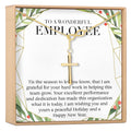 Christmas Gifts for Employee Appreciation Infinity Cross  Necklace