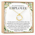 Christmas Gifts for Employee Appreciation Linked Circles Necklace