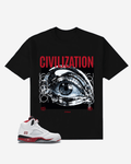 G West Civilization Oversized T-Shirt Mens