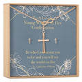 Confirmation Cross earring and Necklace Set Jewelry Set