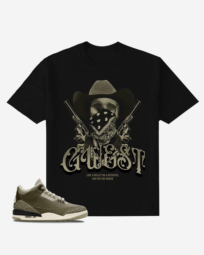 G West Cowboy-Graphic Oversized T-Shirt Mens