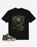 G West Creepy Skull Oversized T-Shirt Mens