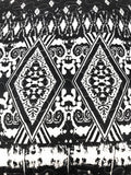 DaDa Bedding Aztec Black & White Diamonds Throw Pillow Covers - 18" x 18" 2-Pack (C14800-1-CC)
