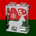 Winter Village Window with Reindeer made 1x2x2 Panel - B3 Customs
