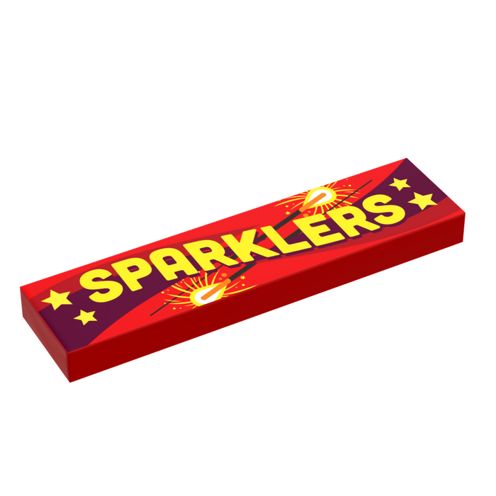 Sparklers for Minifig Fireworks (1x4 Tile), 4th of July