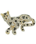 Charter Club Gold-Tone Crystal leopard Pin