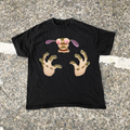 Ren And Stimpy 'These Hands' Vintage Black T-Shirt