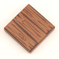 Dark Hardwood Tile Part Pack (20 Tiles) made with LEGO parts - B3 Customs