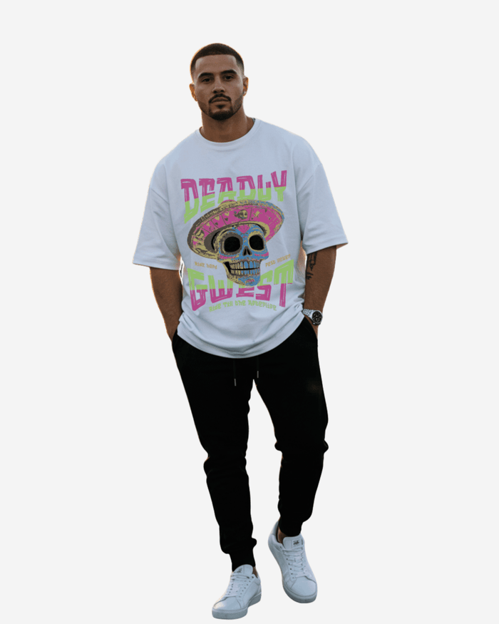 G West Deadly Rodeo Oversized T-Shirt Mens