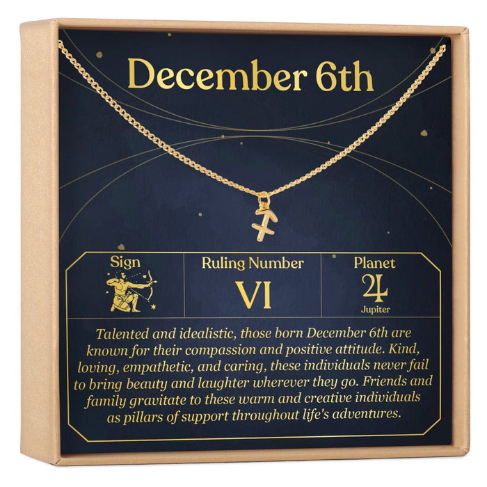 December 6th Sagittarius Necklace