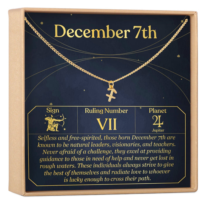 December 7th Sagittarius Necklace