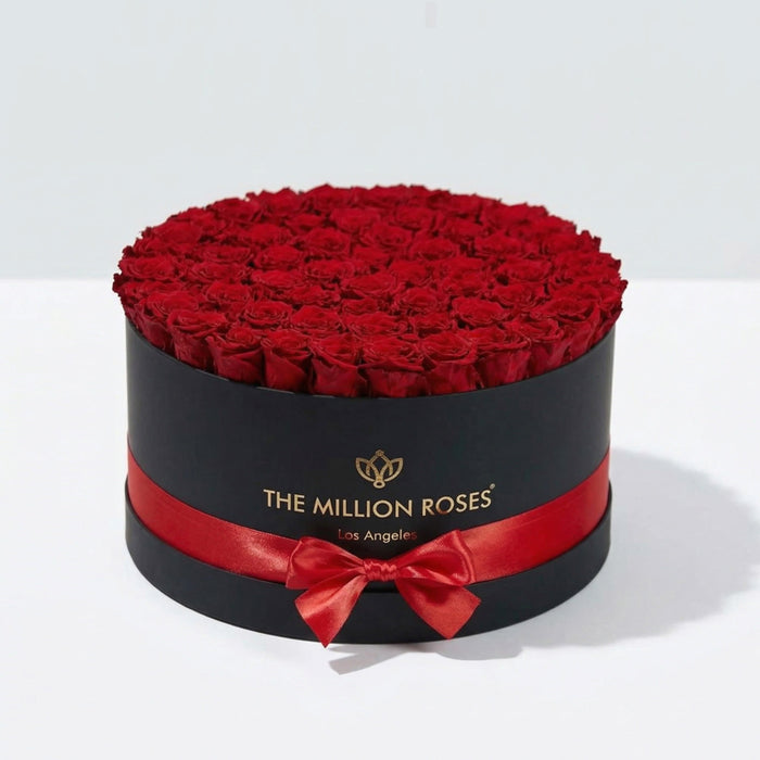 Deluxe Black Box | Red Roses