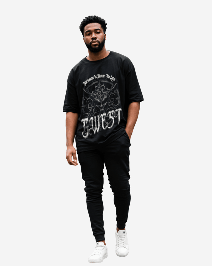 G West Demon Sinister Oversized T-Shirt Mens