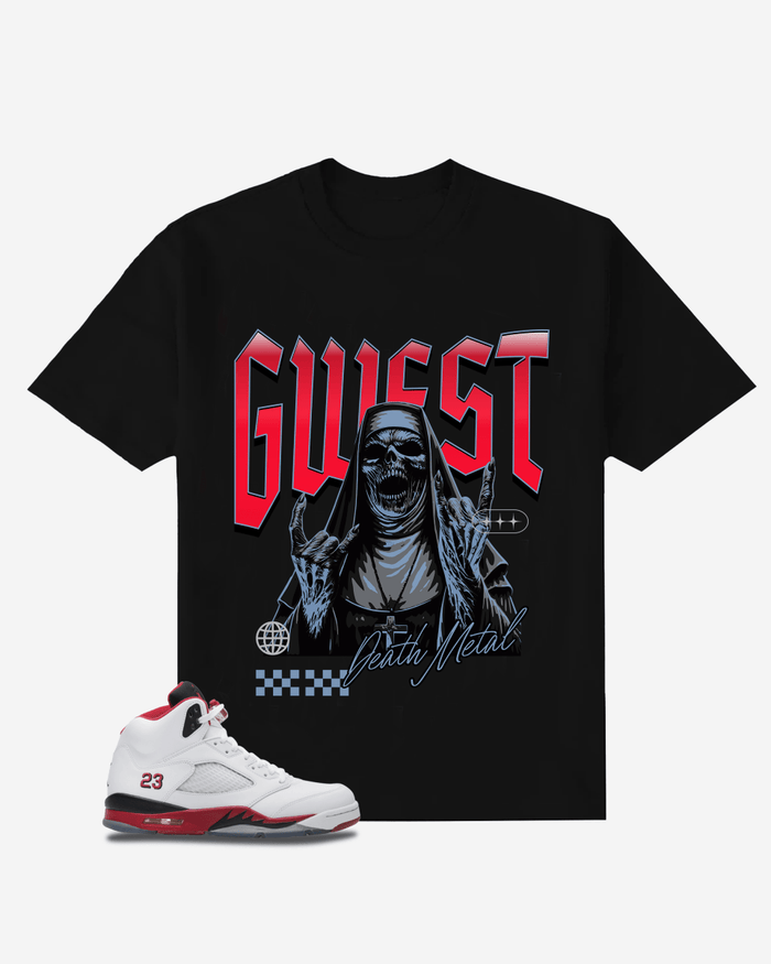 G West Divine Death Metal Oversized T-Shirt Mens