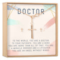 Doctor Cross Earring and Necklace  Jewelry Set