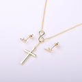 Doctor Cross Earring and Necklace  Jewelry Set