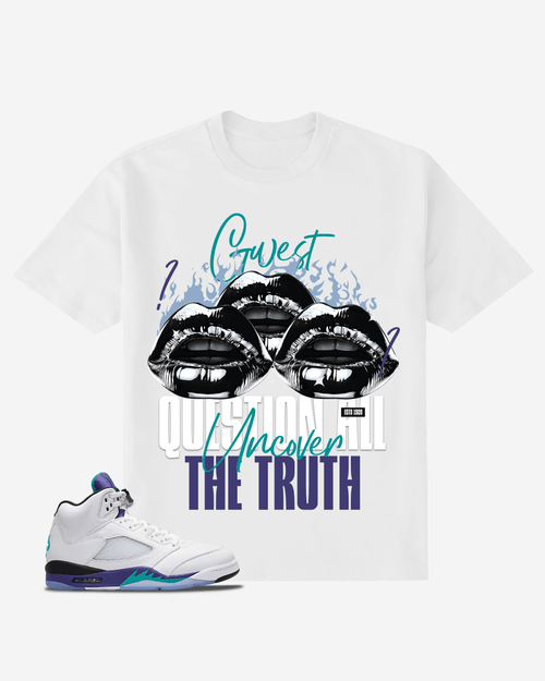G West Don't Believe They Say Lips Oversized T-Shirt Mens