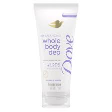 Dove Deodorant Cream, Whole Body, P H Balancing, Coconut & Vanilla 2.5 Fl Oz