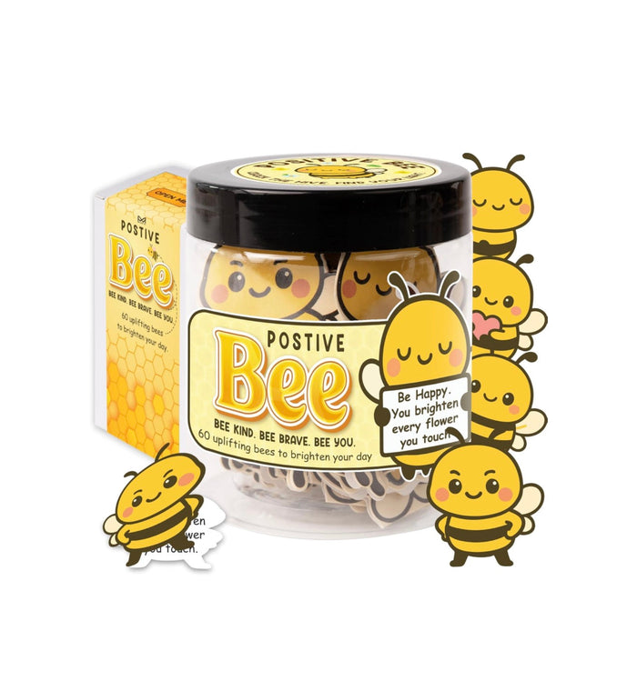 MiaRita Postive Bee 60-Count Affirmation Card Jar