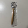 Danish Dough Whisk, 13", Stainless Steel Wire Head, Wooden Handle, Bread Mixer