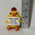 Positive Chick Yellow Crochet Figurine