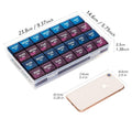 YAKLIM XL Monthly Pill Organizer - 28 Compartments, 4 Week