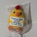 Positive Chick Yellow Crochet Figurine