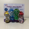 hand2mind Express Your Feelings Sensory Bottles 4-Pack, Primary Emotions, Ages 3+